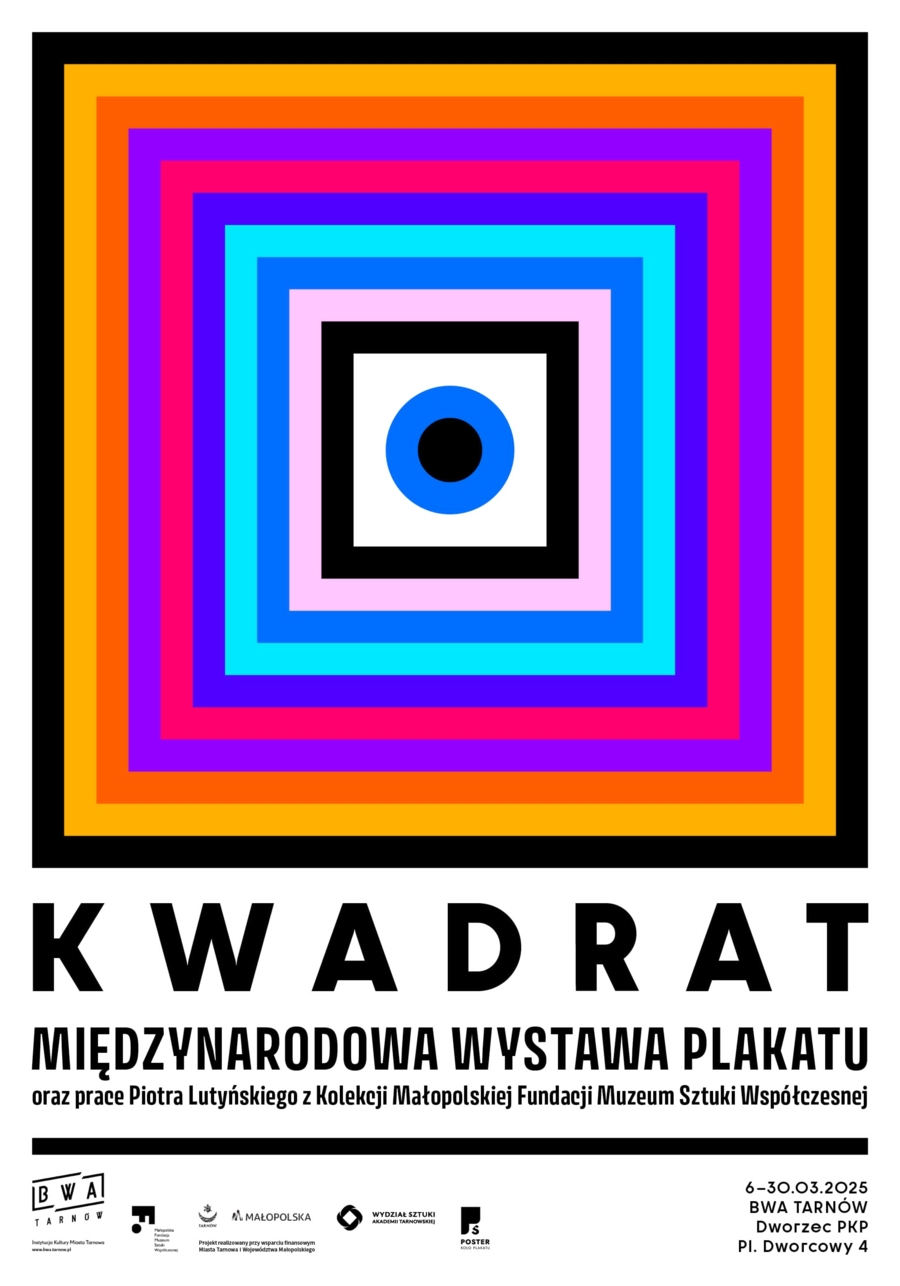 Plakat Miedzynarodowej Wystawy Plakatu "Kwadrat/Square"